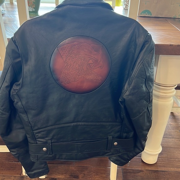 Leather Motorcycle Jacket - Picture 3 of 6